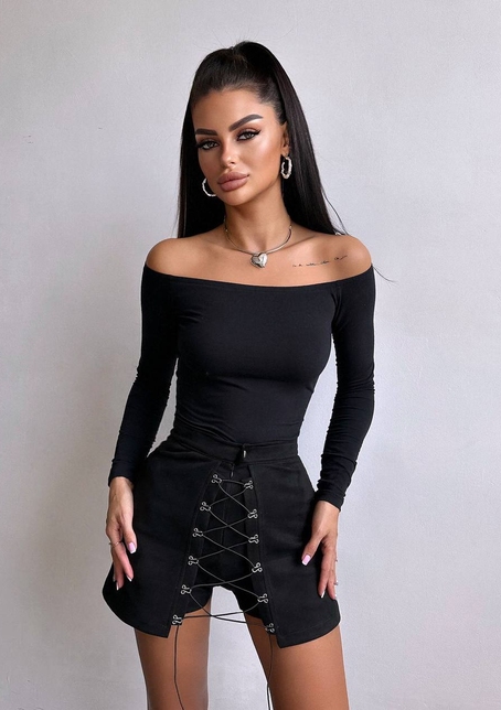 Комплект: топ + спідниця-шорти з гачками  | PUSHKA SHOP