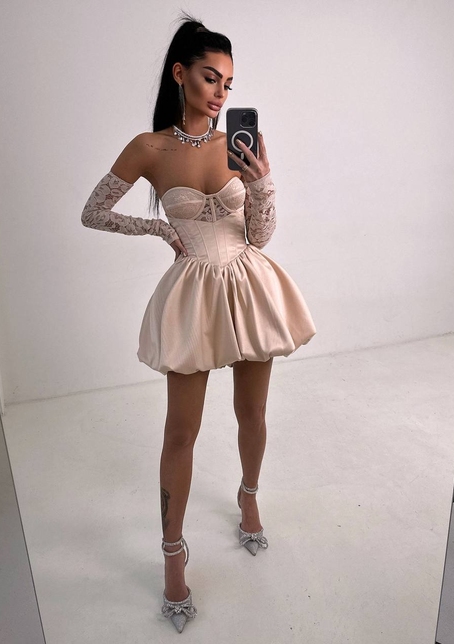 Комплект: мереживний корсет бюстьє + корсетна спідниця | PUSHKA SHOP