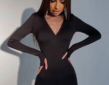 Комбинезон, декорированный сеткой со стразами Комбинезон, декорированный сеткой со стразами | PUSHKA SHOP