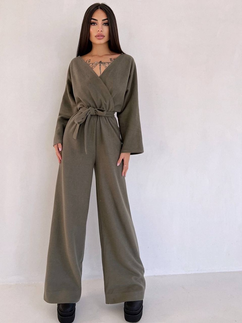 Комбінезон із широкими брюками з ангори | PUSHKA SHOP