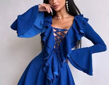 Сукня з з воланами на ґудзиках Сукня з з воланами на ґудзиках | PUSHKA SHOP