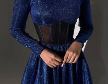 Блискуча корсетна сукня з пишною спідницею | PUSHKA SHOP