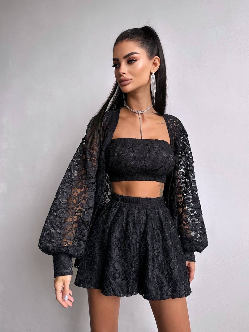 Мереживний комплект трійка  | PUSHKA SHOP