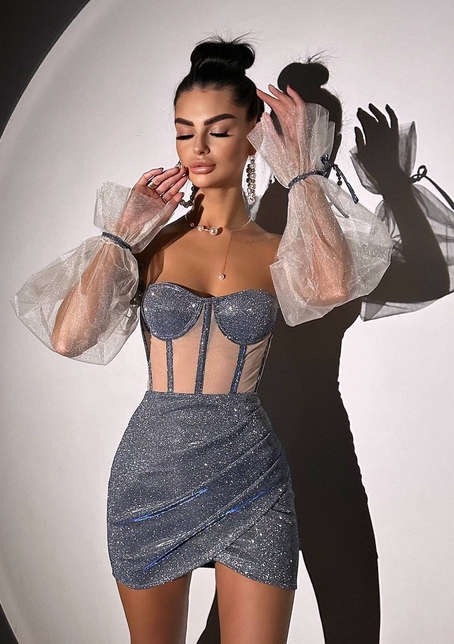 Сяючий комплект: корсет + спідниця  | PUSHKA SHOP