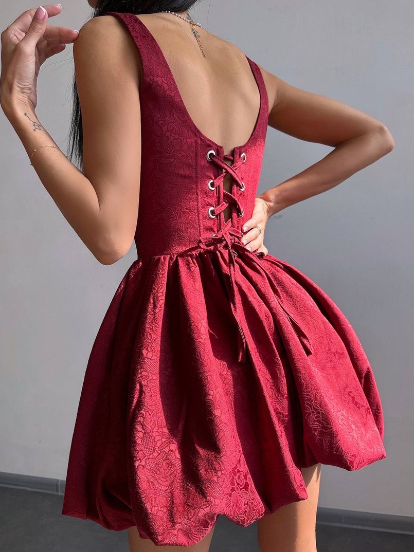 Корсетна сукня с пишною спідницею-балоном | PUSHKA SHOP