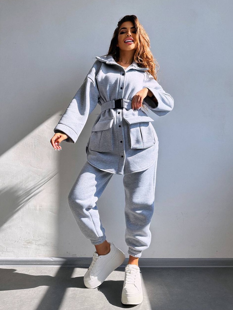 Комплект: тепла сорочка на кнопках + джоггери | PUSHKA SHOP