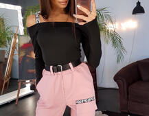 Брюки-карго цвета пудра Брюки-карго цвета пудра | PUSHKA SHOP