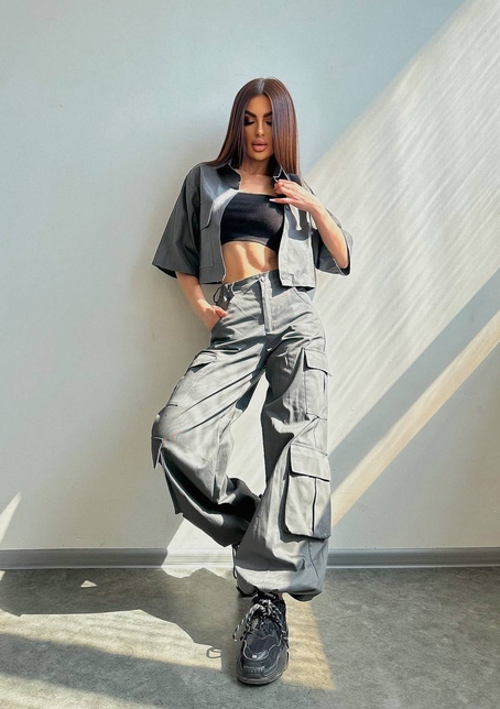 Комплект:  сорочка та штани карго | PUSHKA SHOP