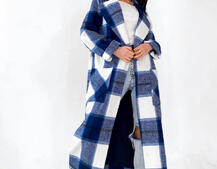 Кашемировое пальто в клетку на подкладке Кашемировое пальто в клетку на подкладке | PUSHKA SHOP