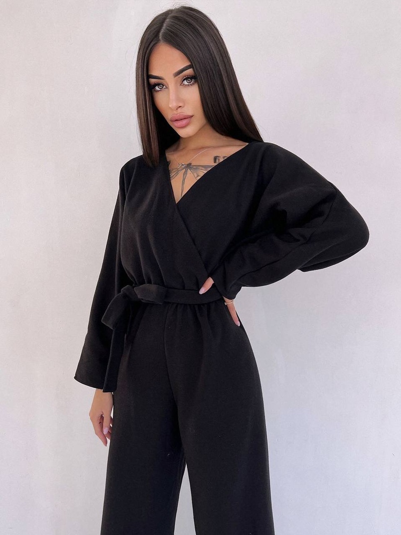 Комбінезон із широкими брюками з ангори Комбінезон із широкими брюками з ангори | PUSHKA SHOP