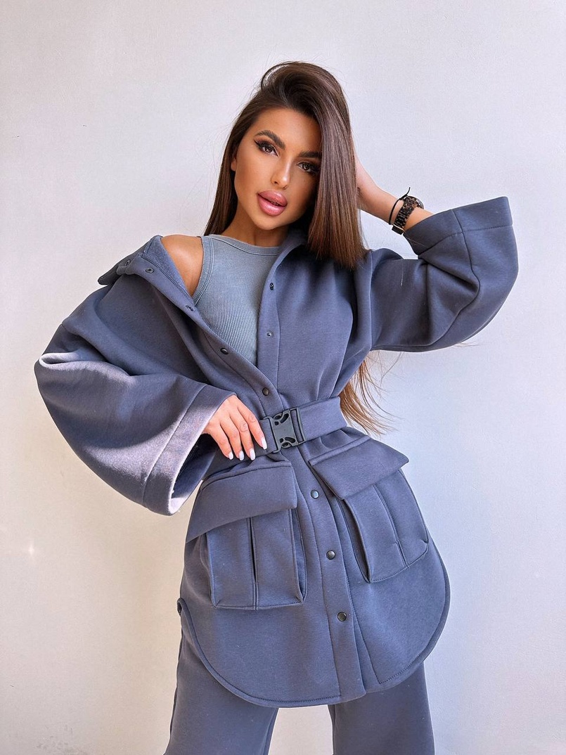 Комплект: тепла сорочка на кнопках + джоггери | PUSHKA SHOP