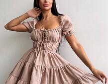 Муслінова сукня з рюшами   Муслінова сукня з рюшами   | PUSHKA SHOP