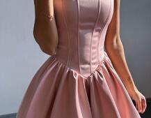 Атласна корсетна сукня міні  | PUSHKA SHOP