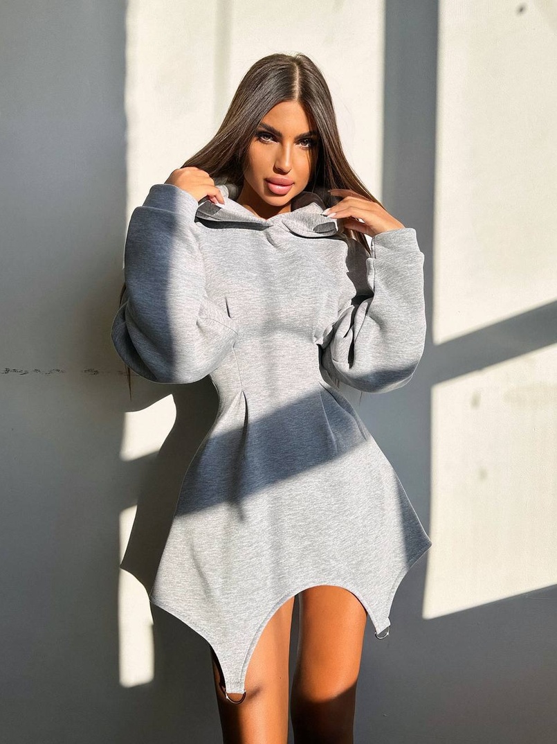 Тепле приталене худі з капюшоном на флісі + корсет на шнурівці Можна носити з корсетом та без Тепле приталене худі з капюшоном на флісі + корсет на шнурівці Можна носити з корсетом та без | PUSHKA SHOP