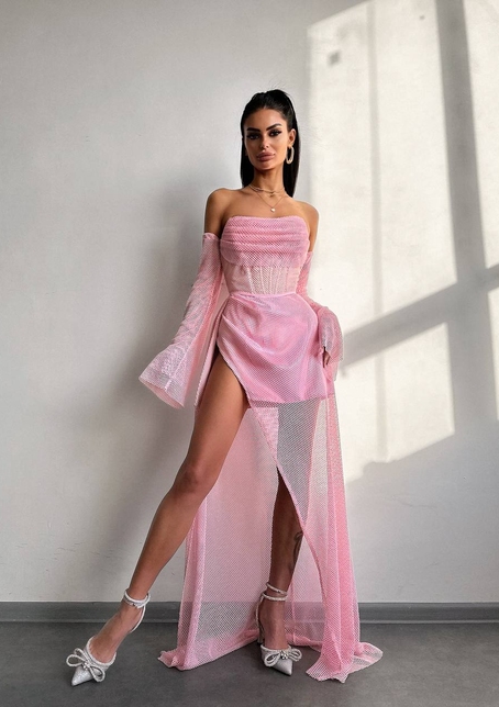 Комплект: корсет з рукавами + спідниця максі | PUSHKA SHOP