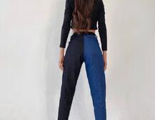 Комбинированные джинсы | PUSHKA SHOP