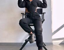 Комплект на флісі : худі з елементами корсету + штани  | PUSHKA SHOP