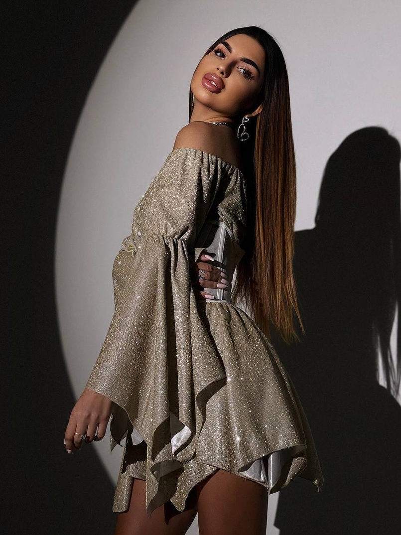 Сяючий комплект: сукня + корсет   | PUSHKA SHOP