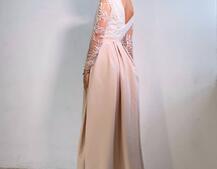 Платье макси с пайетками и разрезом на юбке  Платье макси с пайетками и разрезом на юбке  | PUSHKA SHOP