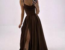 Атласний комплект: корсет + спідниця максі  | PUSHKA SHOP