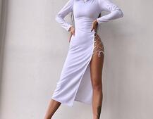 Сукня міді з підплічниками та шнурівкою Розмір вирізу можна регулювати шнурівкою | PUSHKA SHOP