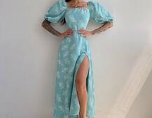 Улюблена сукня міді зі шнурівкою на спинці в нових кольорах | PUSHKA SHOP