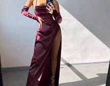 Комплект: корсет з рукавичками + спідниця максі з драпіруванням   | PUSHKA SHOP