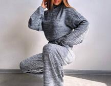 Трикотажний базовий комплект: світшот + штани  | PUSHKA SHOP