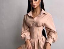 Приталена сорочка + корсет Приталена сорочка + корсет | PUSHKA SHOP