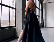 Сукня максі  зі шнурівкою на спинці | PUSHKA SHOP