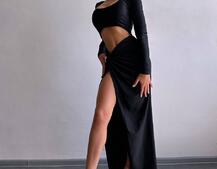 Сукня міді з драпіруванням . | PUSHKA SHOP