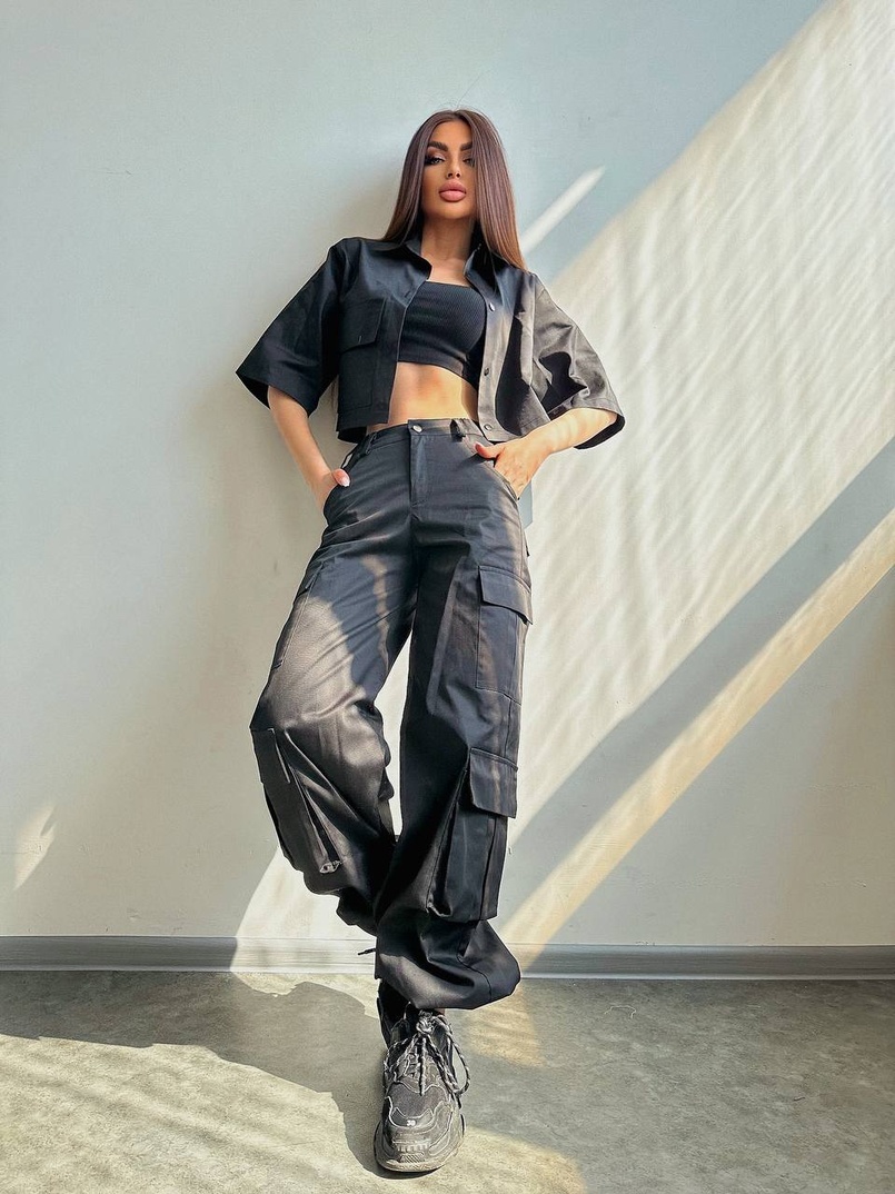 Комплект: сорочка та штани карго Комплект: сорочка та штани карго | PUSHKA SHOP