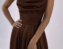 Атласний комплект: корсет + спідниця максі  | PUSHKA SHOP