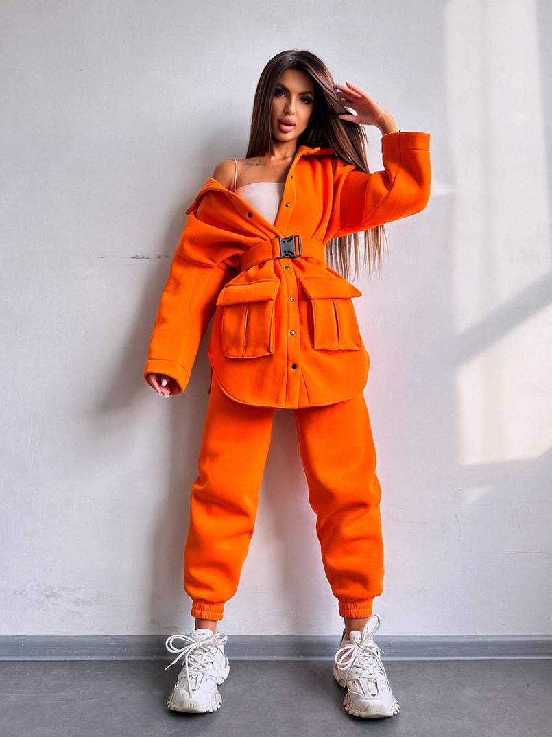 Комплект: тепла сорочка на кнопках + джоггери | PUSHKA SHOP