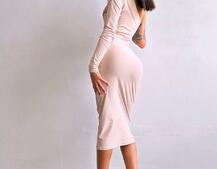 Сукня міді  із вставками сітки  | PUSHKA SHOP