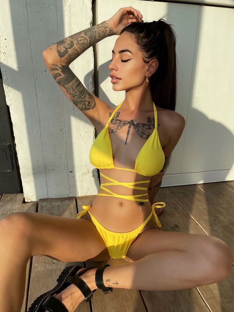 Купальник с завязками на талии с чашечками Купальник с завязками на талии с чашечками | PUSHKA SHOP