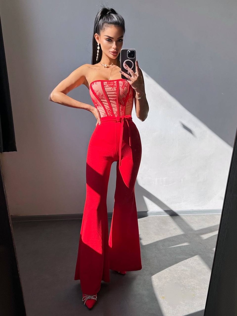 Комплект: піджак + комбінезон кльош  | PUSHKA SHOP