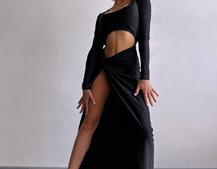 Сукня міді з драпіруванням . | PUSHKA SHOP