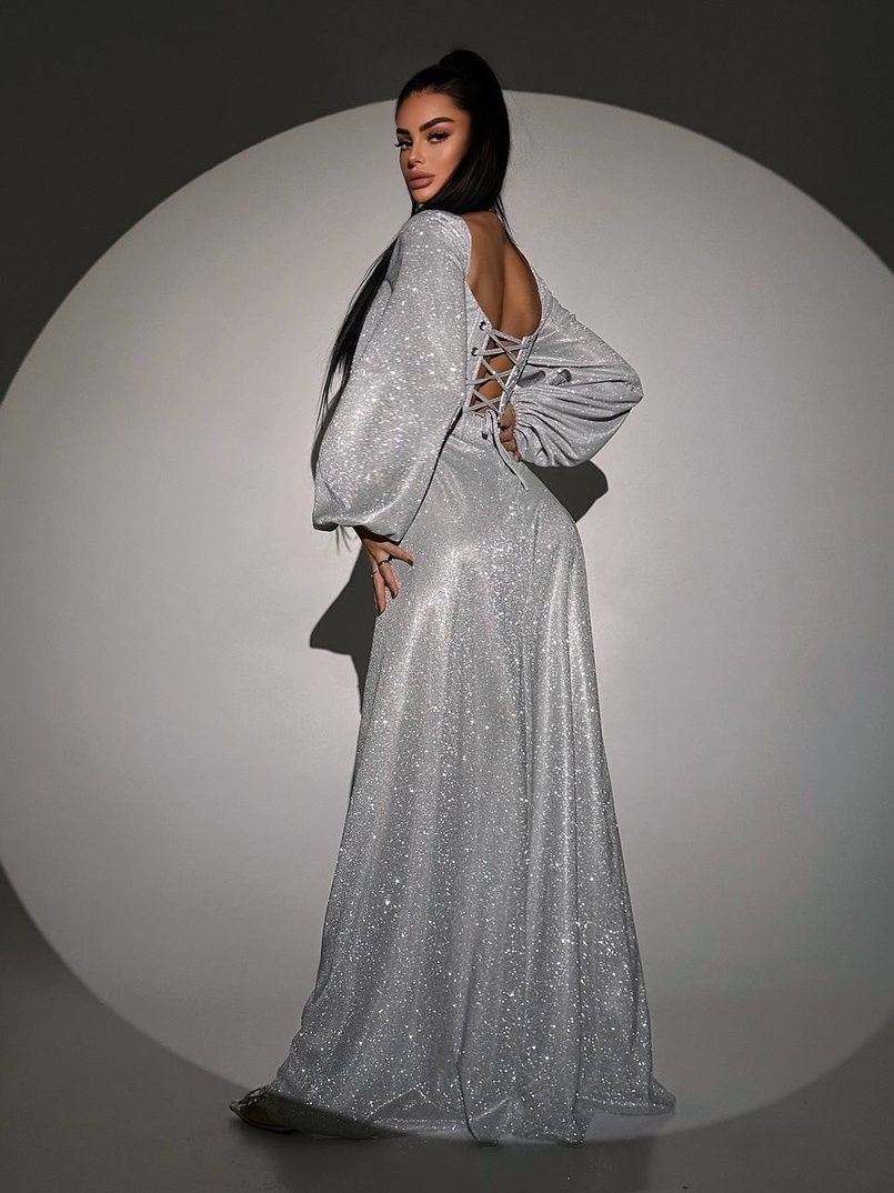 Сяючий комплект: корсет + спідниця максі з драпіруванням Сяючий комплект: корсет + спідниця максі з драпіруванням | PUSHKA SHOP