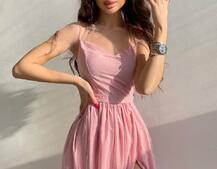 Платье-макси из сетки с блестками Платье-макси из сетки с блестками | PUSHKA SHOP