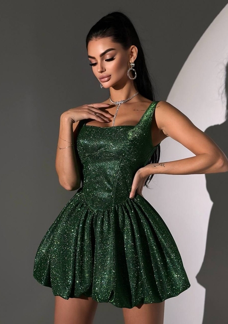 Сяюча корсетна  сукня міні  | PUSHKA SHOP