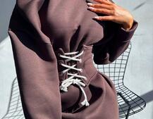 Тепле затишне худі over-size на флісі + корсет на шнурівці Можна носити з корсетом та без Тепле затишне худі over-size на флісі + корсет на шнурівці Можна носити з корсетом та без | PUSHKA SHOP