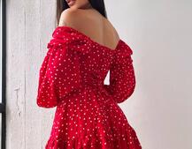 Сукня в горошок на ґудзиках з воланами Сукня в горошок на ґудзиках з воланами | PUSHKA SHOP