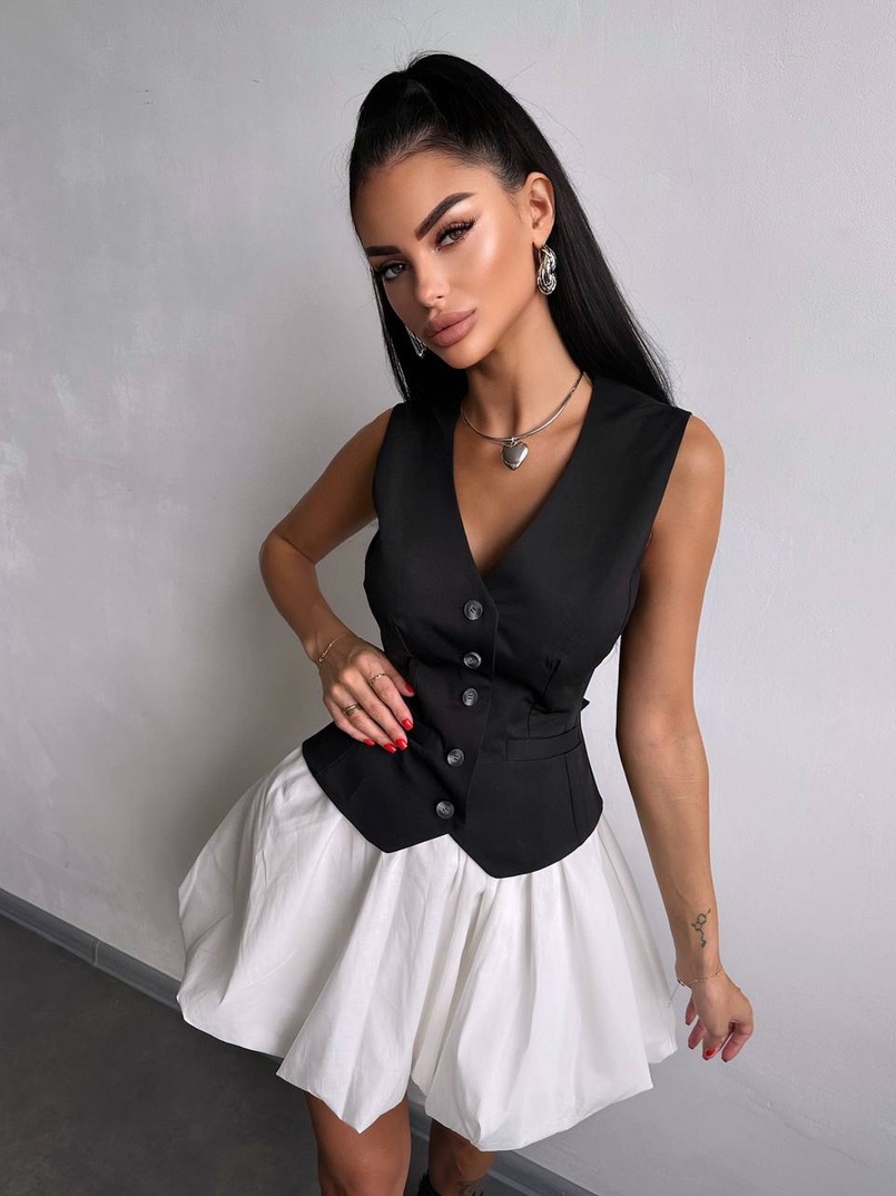 Комплект: жилет + спідниця Комплект: жилет + спідниця | PUSHKA SHOP