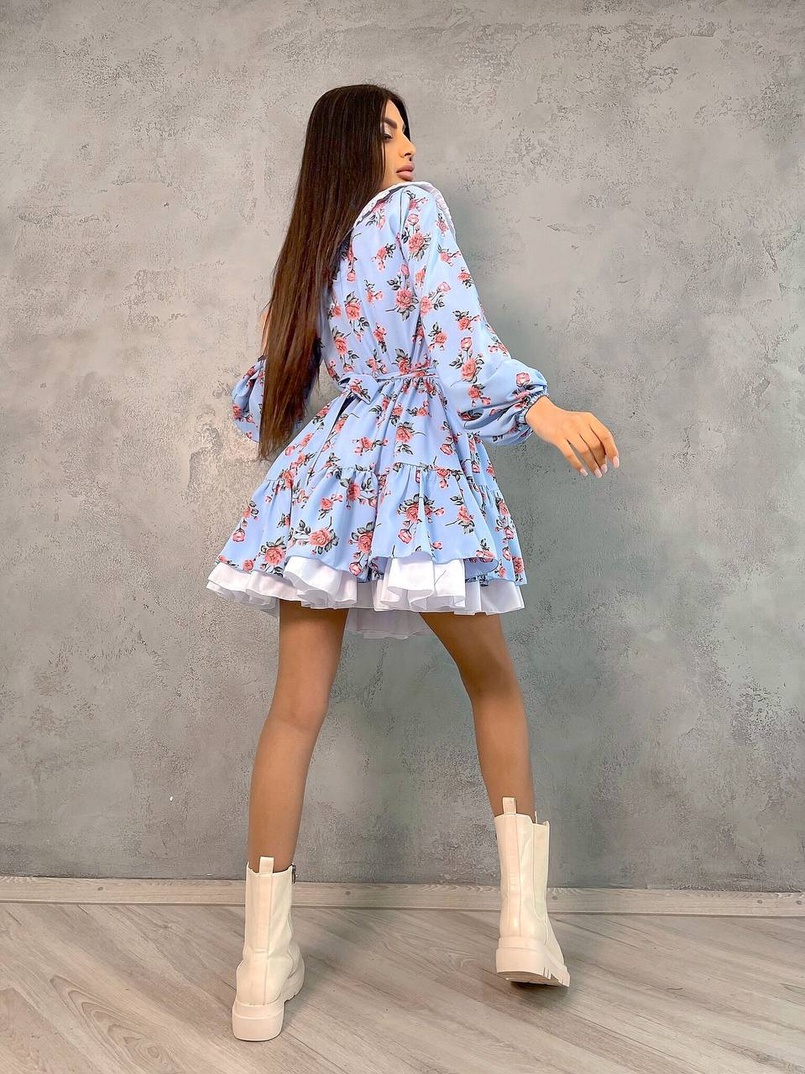 Платье со съёмным воротничком и подъюбником Платье со съёмным воротничком и подъюбником | PUSHKA SHOP