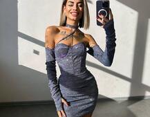 Сяюча корсетна сукня бюстьє | PUSHKA SHOP