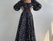 Сукня міді з розрізом на спідниці Сукня міді з розрізом на спідниці | PUSHKA SHOP