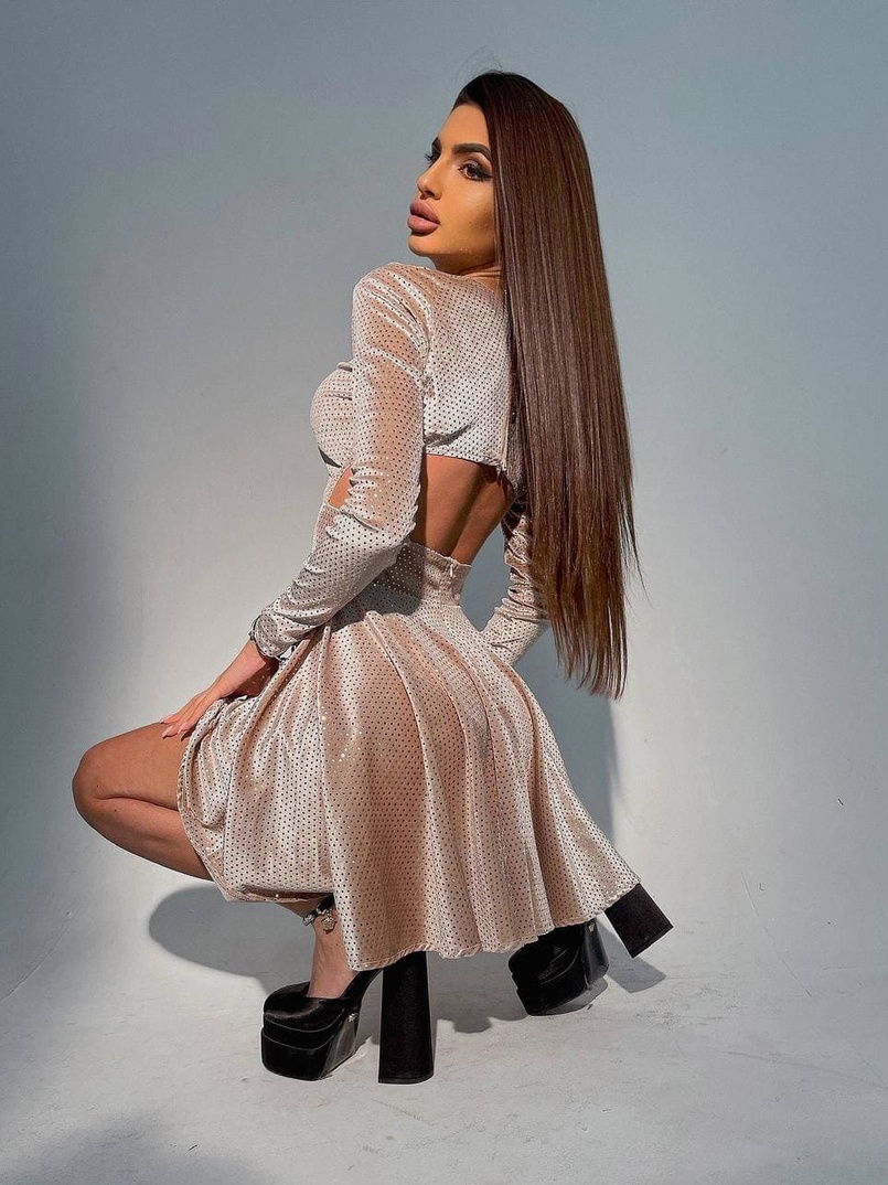 Бархатное платье с пайетками Бархатное платье с пайетками | PUSHKA SHOP