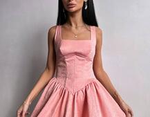 Корсетна сукня с пишною спідницею-балоном Корсетна сукня с пишною спідницею-балоном | PUSHKA SHOP