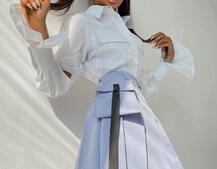 Комплект: рубашка + юбка в складку Комплект: рубашка + юбка в складку | PUSHKA SHOP